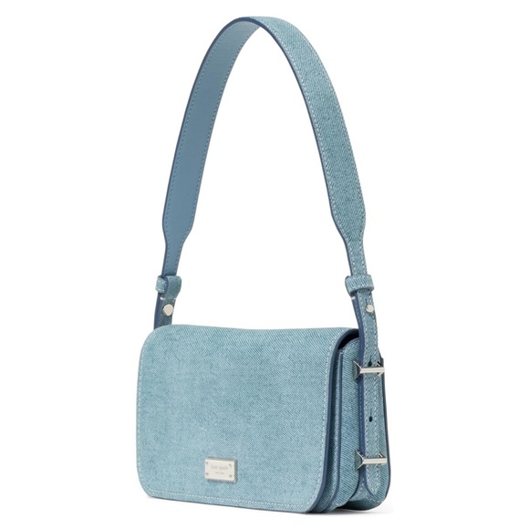 New Kate Spade Liv Smooth Blue Shoulder Bag - Picture 2 of 8